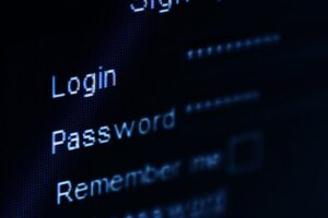 An image displaying a close-up of a web input for a login and password
