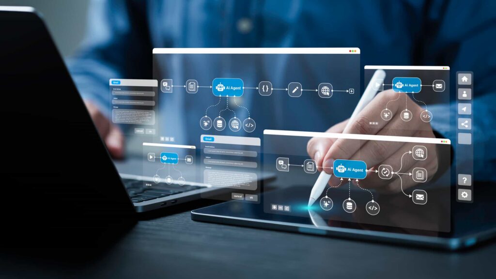 AI agent connecting multiple browser tabs