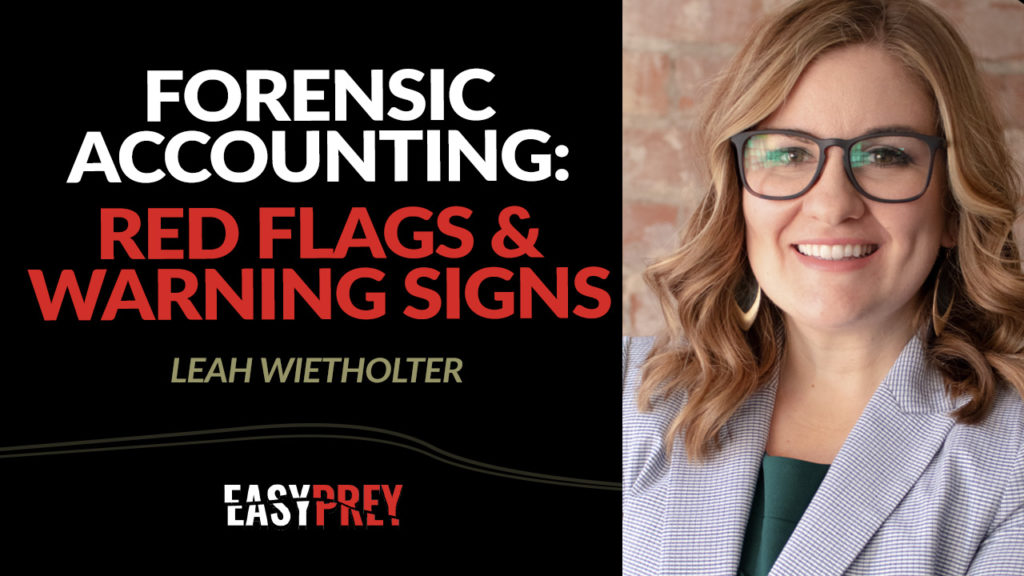 Leah Wietholter has forensic accounting tools that anyone can use.