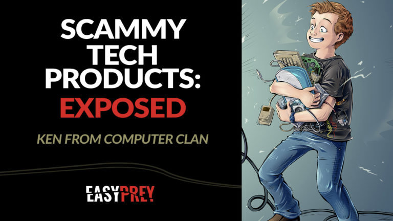 Krazy Ken of the Computer Clan YouTube channel talks about tech scams and how to spot them.