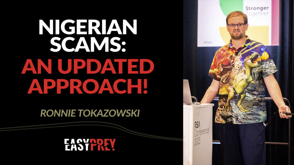Ronnie Tokazowski talks about the complexities of Nigerian fraud.