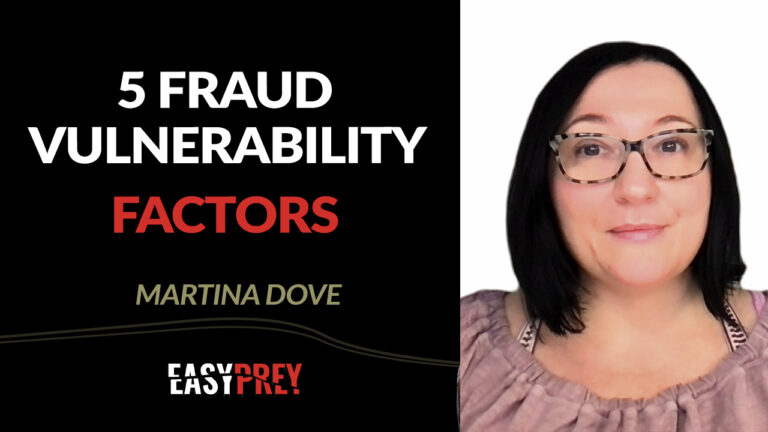 Researcher Martina Dove talks about the fraud vulnerability factors she uncovered in her research.