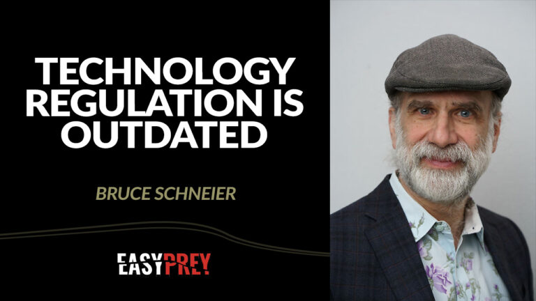 Bruce Schneier talks about tech and AI regulation and why it's so important.