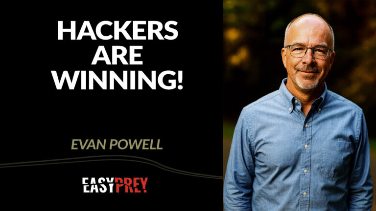 Evan Powell talks about hacker computer security and why the hackers are winning right now.