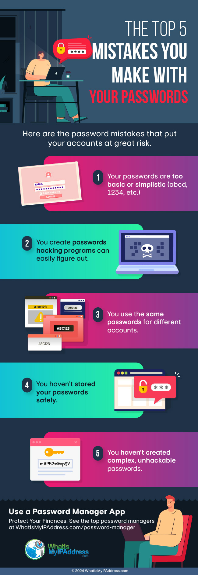 The Top 5 Mistakes You Make With Your Passwords