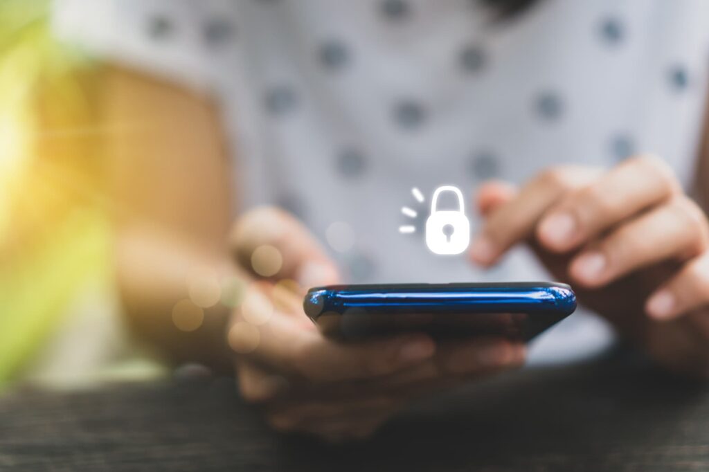 eSIM chip built into a smartphone, eliminating the risk of removal and misuse by thieves.