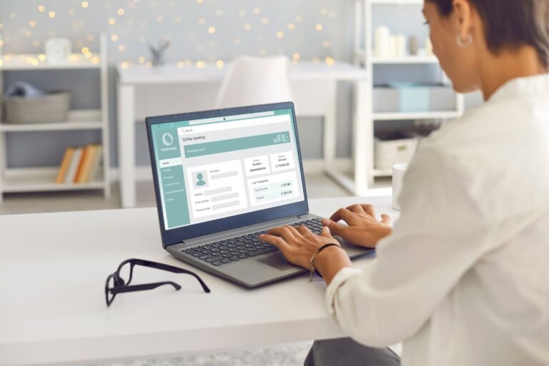 A person putting personal information online