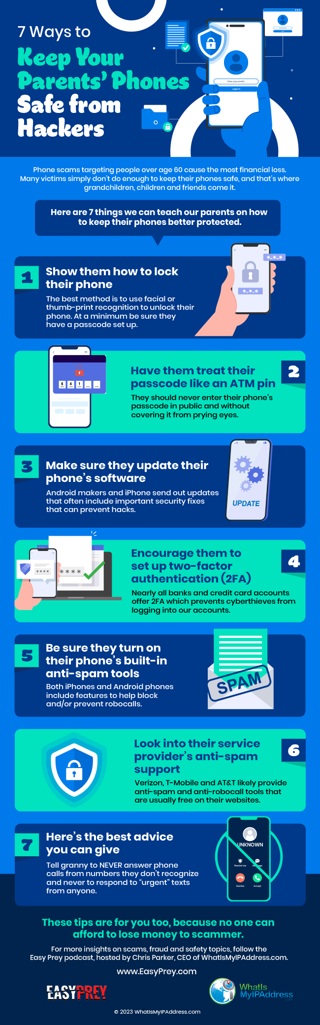iPhone Safety Infographic - 7 ways to make phones hack-proof.