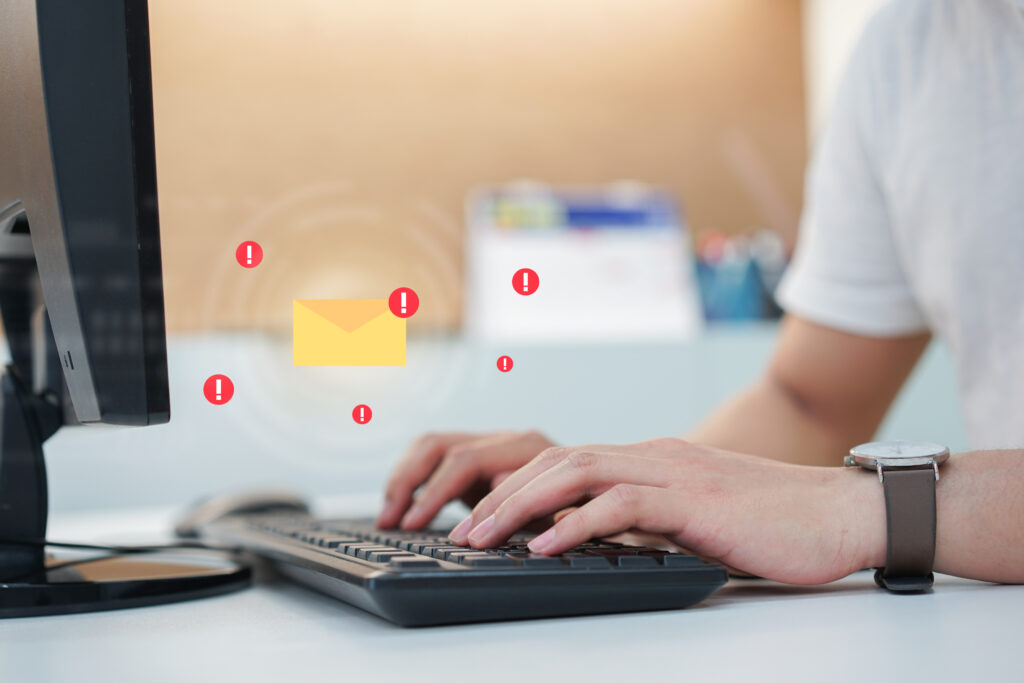 Identify email phishing through awareness.