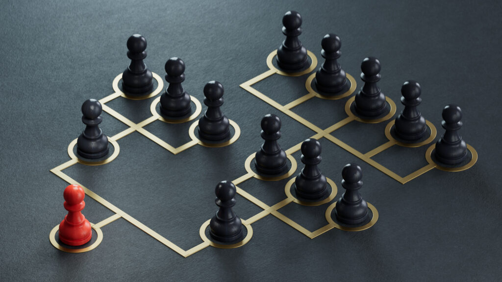 Pyramid schemes and Ponzi schemes are similar, but have some key differences.