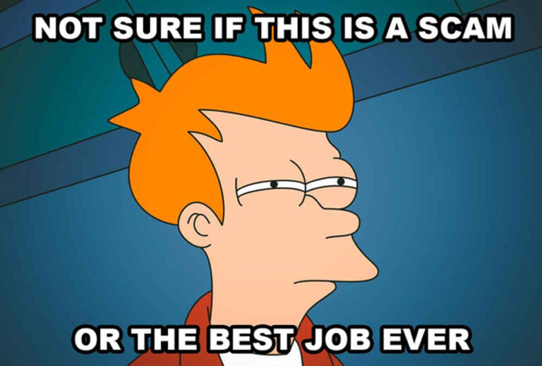 Meme: Not Sure If This Is a Scam or the Best Job Ever
