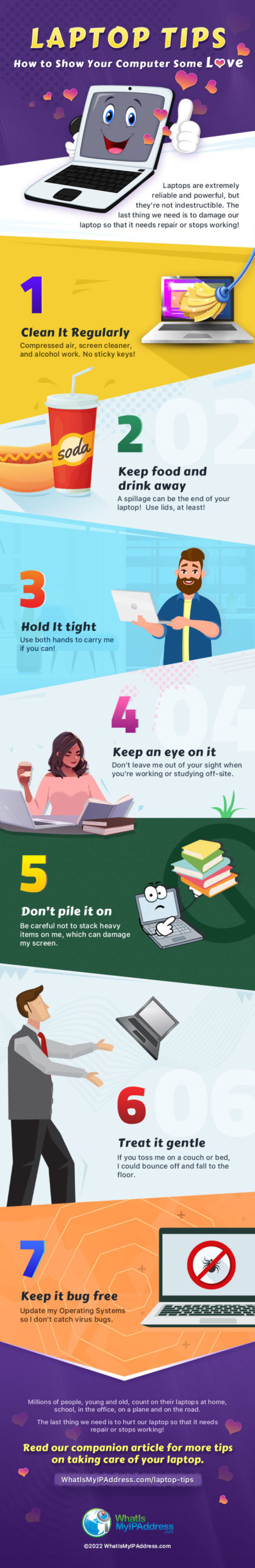 Laptop Tips Infographic