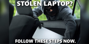 What to do about a stolen laptop