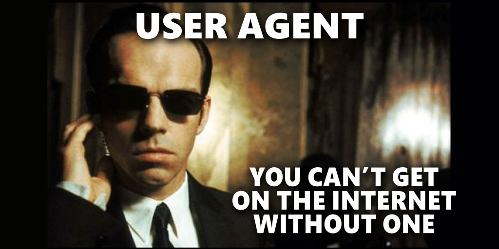 User Agent: You can't get on the Internet without one.