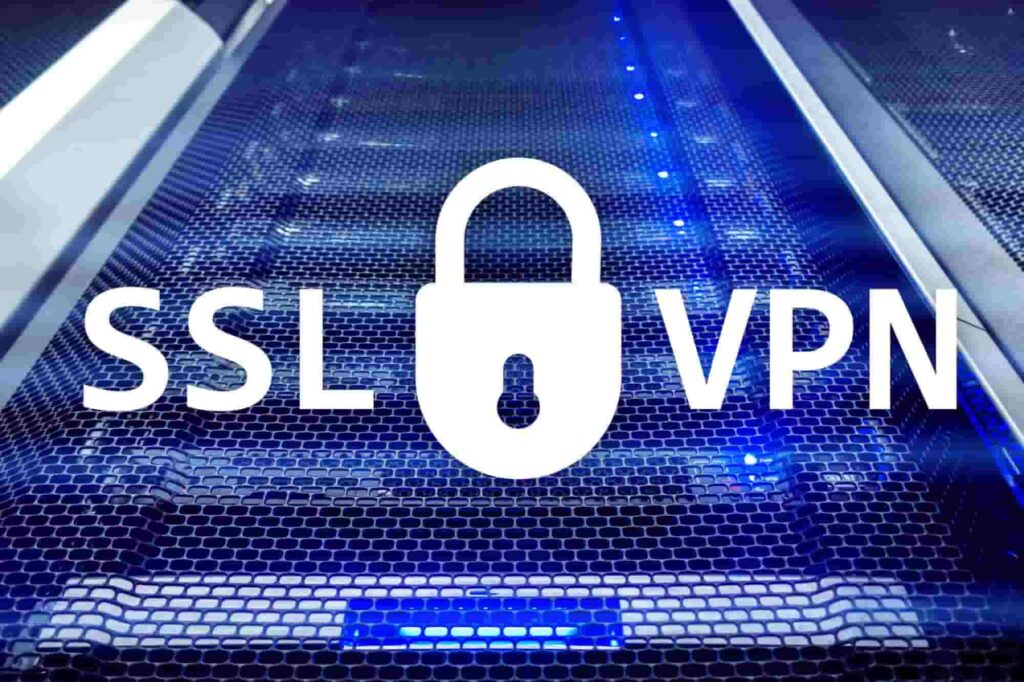 SSL and VPN security concepts displayed representing encrypted internet connections, data protection, and secure online communication.